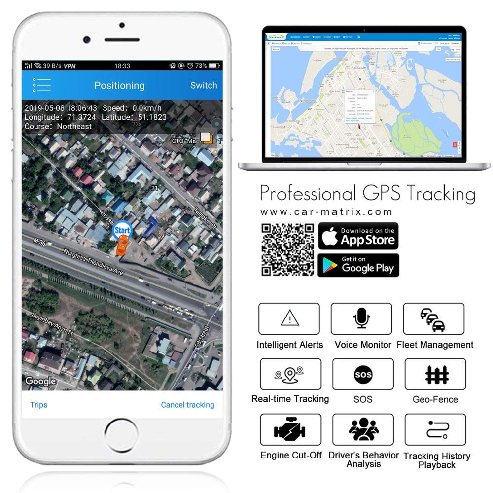 მანქანის კამერა gps live tracking profio x2