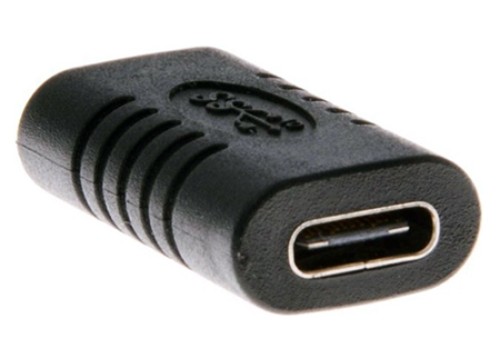 კონექტორი usb-c მოკლე შავი