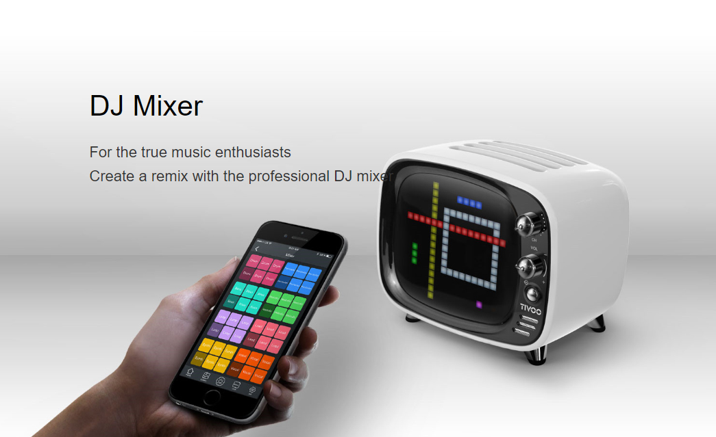 dj mixer ფუნქციის divoom დინამიკი