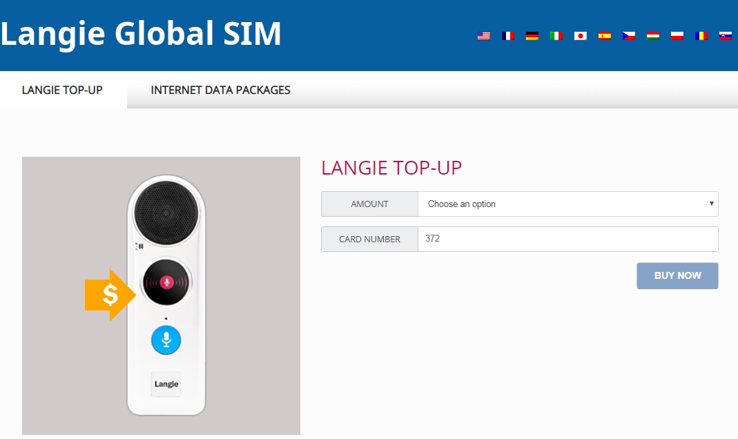 langie sim 3g დაამატეთ კრედიტი